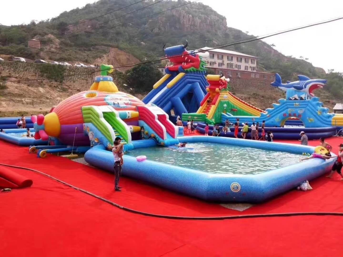 渭城深海潜艇儿童乐园充气游泳池
